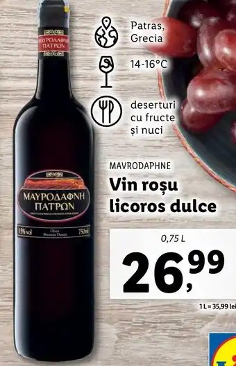 Vin roşu licoros dulce