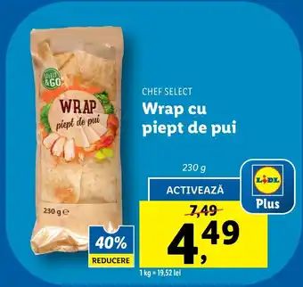 Lidl Wrap cu piept de pui Ofertă