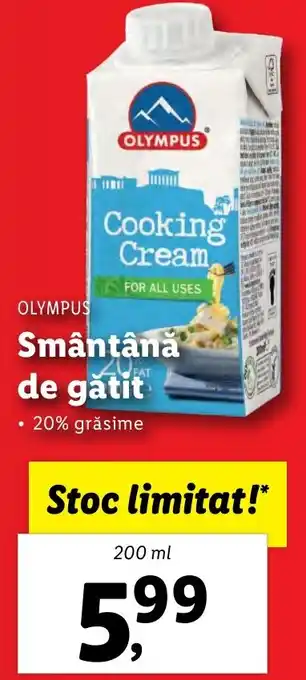 Lidl Smântână de gătit Ofertă
