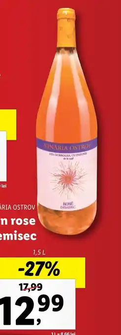 Lidl Vin rose demisec Ofertă