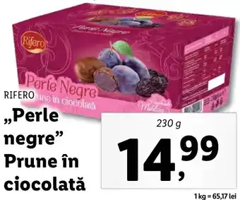 Lidl ,,Perle negre" Prune în ciocolată Ofertă