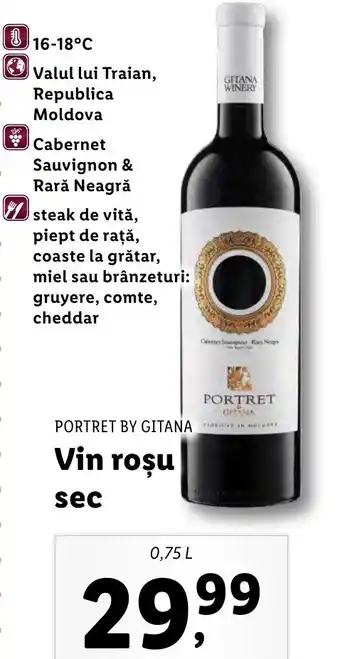 Lidl Vin roşu sec Ofertă