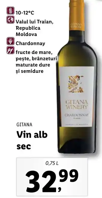 Lidl Vin alb sec Ofertă