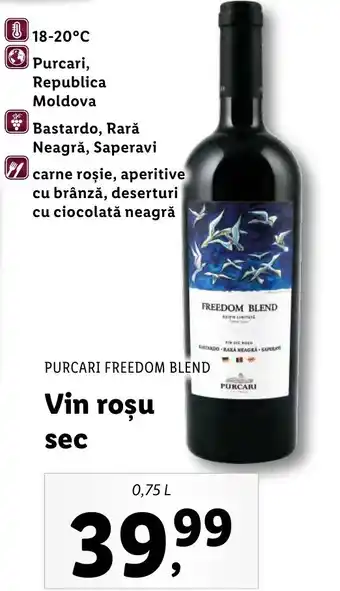 Lidl Vin roşu sec Ofertă
