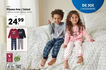 Lidl Pijama fete / băieți Ofertă