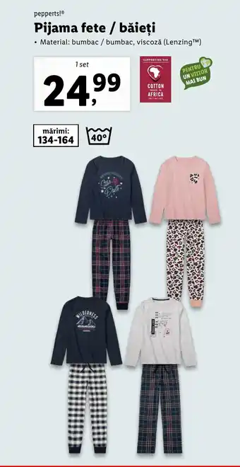 Lidl Pijama fete / băieți Ofertă
