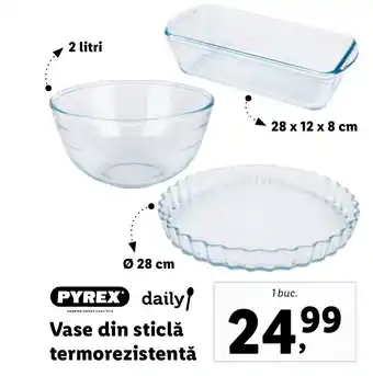 Lidl Vase din sticlă termorezistentă Ofertă