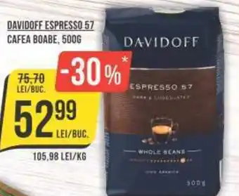 DAVIDOFF ESPRESSO 57 CAFEA BOABE, 500G