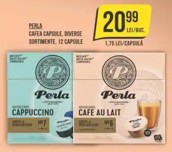 Mega Image PERLA CAFEA CAPSULE, DIVERSE SORTIMENTE, 12 CAPSULE Ofertă
