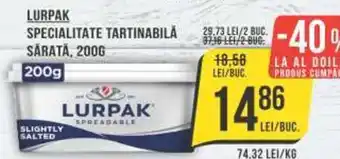 Mega Image LURPAK SPECIALITATE TARTINABILĂ SÄRATÃ, 200G Ofertă