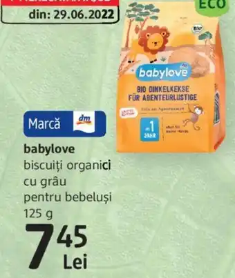 DM babylove biscuiţi organici Ofertă