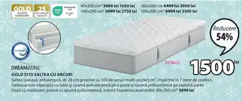 JYSK GOLD S115 SALTEA CU ARCURI Ofertă