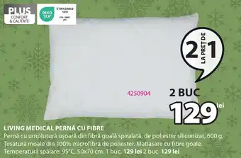 JYSK LIVING MEDICAL PERNĂ CU FIBRE Ofertă