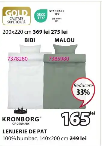 JYSK LENJERIE DE PAT Ofertă