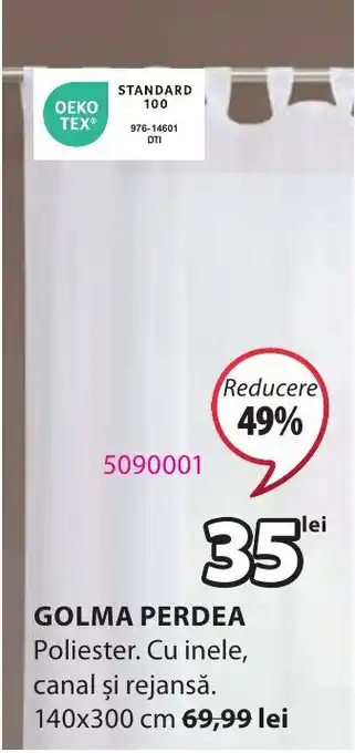 JYSK GOLMA PERDEA Ofertă