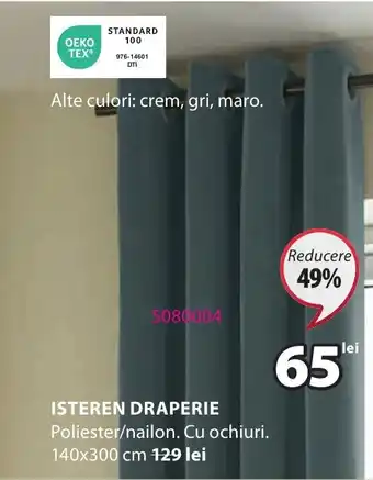 JYSK ISTEREN DRAPERIE Ofertă