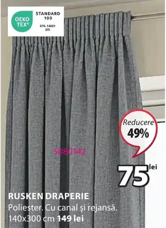 JYSK RUSKEN DRAPERIE Ofertă