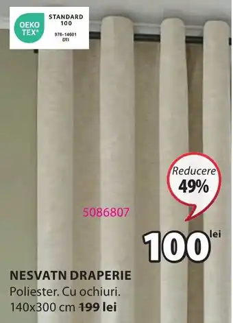 JYSK NESVATN DRAPERIE Ofertă