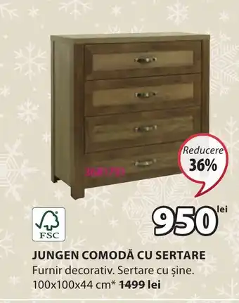 JYSK JUNGEN COMODĂ CU SERTARE Ofertă