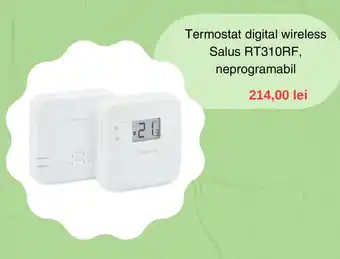 Leroy Merlin Termostat digital wireless Salus RT310RF, neprogramabil Ofertă
