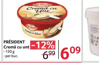 Selgros PRÉSIDENT Cremă cu unt Ofertă