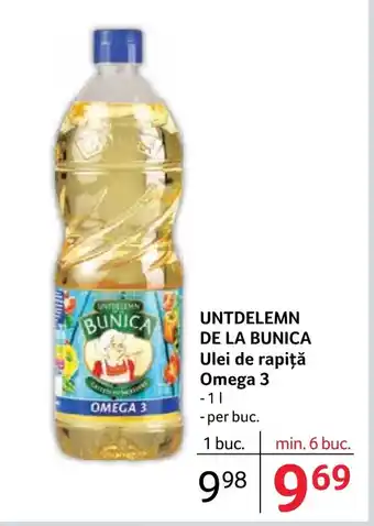 Selgros UNTDELEMN DE LA BUNICA Ulei de rapiță Omega 3 Ofertă
