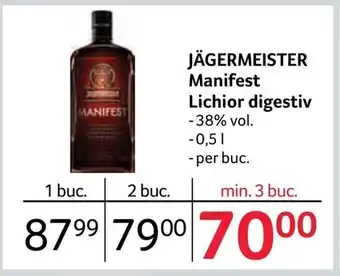 Selgros JÄGERMEISTER Manifest Lichior digestiv Ofertă