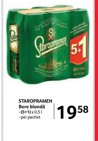 Selgros STAROPRAMEN Bere blondă Ofertă