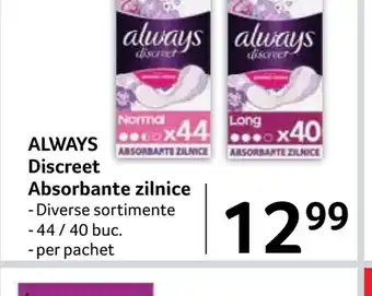 Selgros Discreet Absorbante zilnice Ofertă