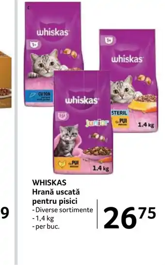 Selgros WHISKAS Hrană uscată pentru pisici Ofertă