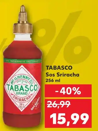 Kaufland TABASCO Sos Sriracha 256 ml Ofertă