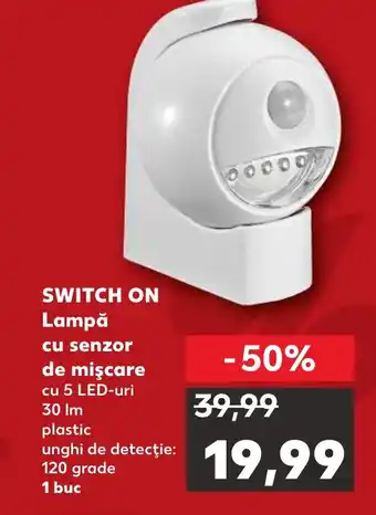 Kaufland SWITCH ON Lampă cu senzor de mişcare cu 5 LED-uri Ofertă