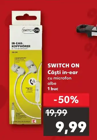 Kaufland SWITCH ON Căşti in-ear cu microfon Ofertă
