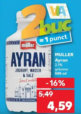 Kaufland MULLER Ayran 2,1% grăsime 500 ml Ofertă