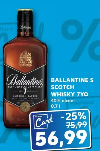 Kaufland BALLANTINE S SCOTCH WHISKY 7YO Ofertă