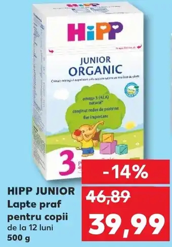 Kaufland HIPP JUNIOR Lapte praf pentru copii Ofertă