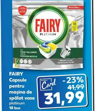 Kaufland FAIRY Capsule pentru maşina de spălat vase platinum Ofertă