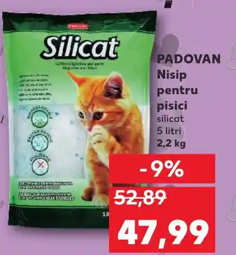 Kaufland PADOVAN Nisip pentru pisici silicat Ofertă