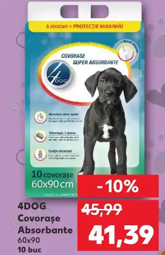 Kaufland 4DOG Covorase Absorbante Ofertă