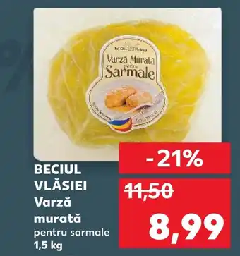 Kaufland BECIUL VLĂSIEI Varză murată pentru sarmale 1,5 kg Ofertă