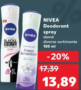 Kaufland NIVEA Deodorant spray Ofertă