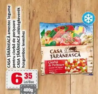 CBA CASA ŢĂRĂNEACĂ amestec legume pentru ciorbă de perişoare CASA ŢĂRĂNEACĂ zöldségkeverék húsgomboc leveshez Ofertă