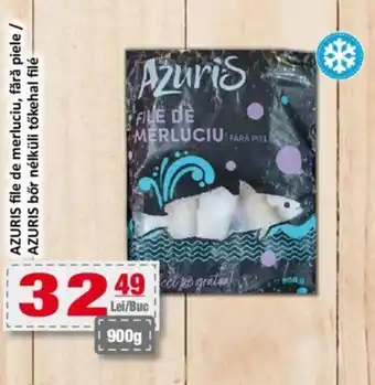 CBA AZURIS file de merluciu, fără piele / AZURIS bőr nélküli tőkehal filé Ofertă