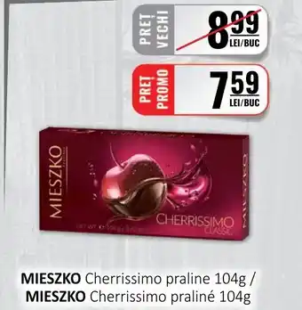 CBA MIESZKO Cherrissimo praline 104g/ MIESZKO Cherrissimo praliné 104g Ofertă