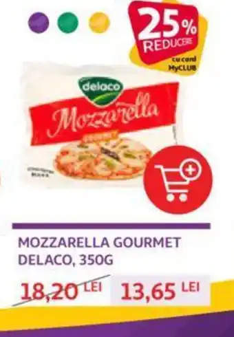 Auchan MOZZARELLA GOURMET DELACO, 350G Ofertă