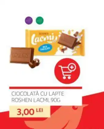 Auchan CIOCOLATĂ CU LAPTE ROSHEN LACMI, 90G Ofertă