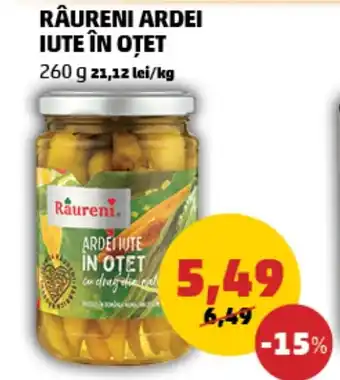 Penny RÂURENI ARDEI IUTE ÎN OȚET Ofertă