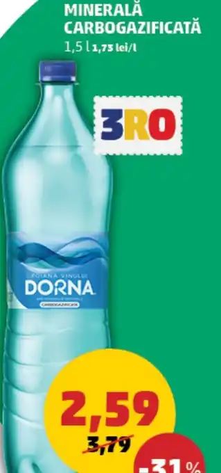 Penny DORNA APĂ MINERALĂ CARBOGAZIFICATĂ Ofertă