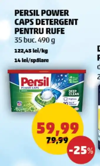 Penny PERSIL POWER CAPS DETERGENT PENTRU RUFE Ofertă