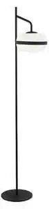 Lampadar minimalist negru din metal palma cu abajur din sticla 1x40w e